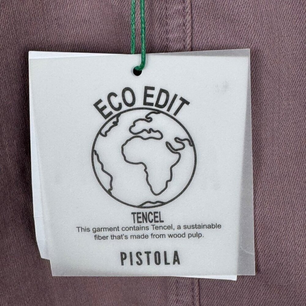 Pistola NEW Lilac Dust Button Fly Shorts Women's 24W Tencel Casual Summer - Picture 7 of 11